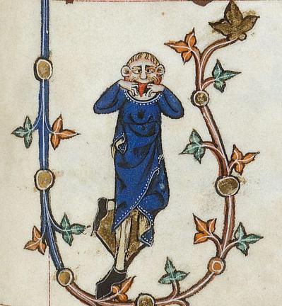 April fools Gorleston Psalter, England 14th century (British Library, Additional 49622, fol. 123r).jpg